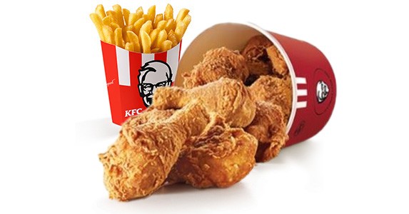 Kentucky Bucket - Crispy chicken pieces with fries KES 2250